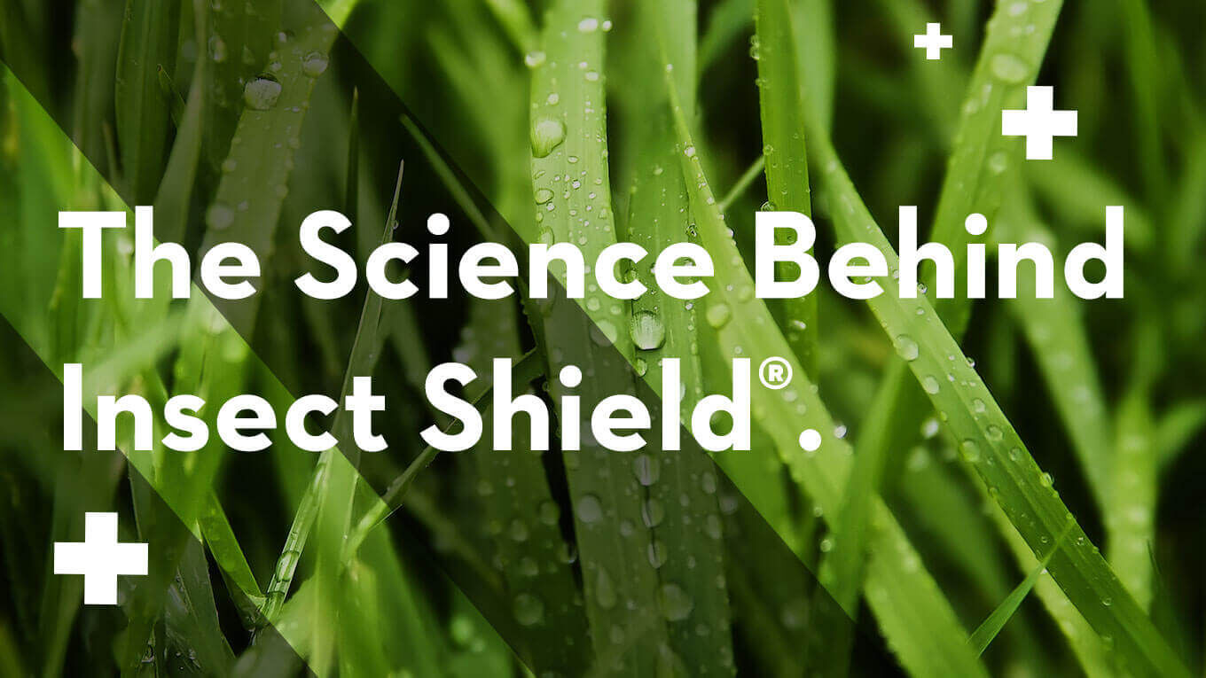 The text reads: "The Science Behind Insect Shield"